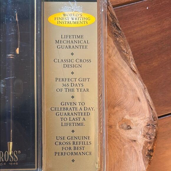 Cross Classic Century Double Banded Blue Pen with Gold Accents - Picture 4 of 4